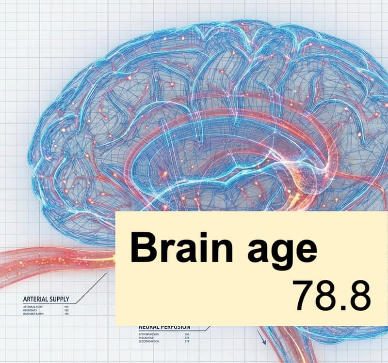Brain age score visualization
